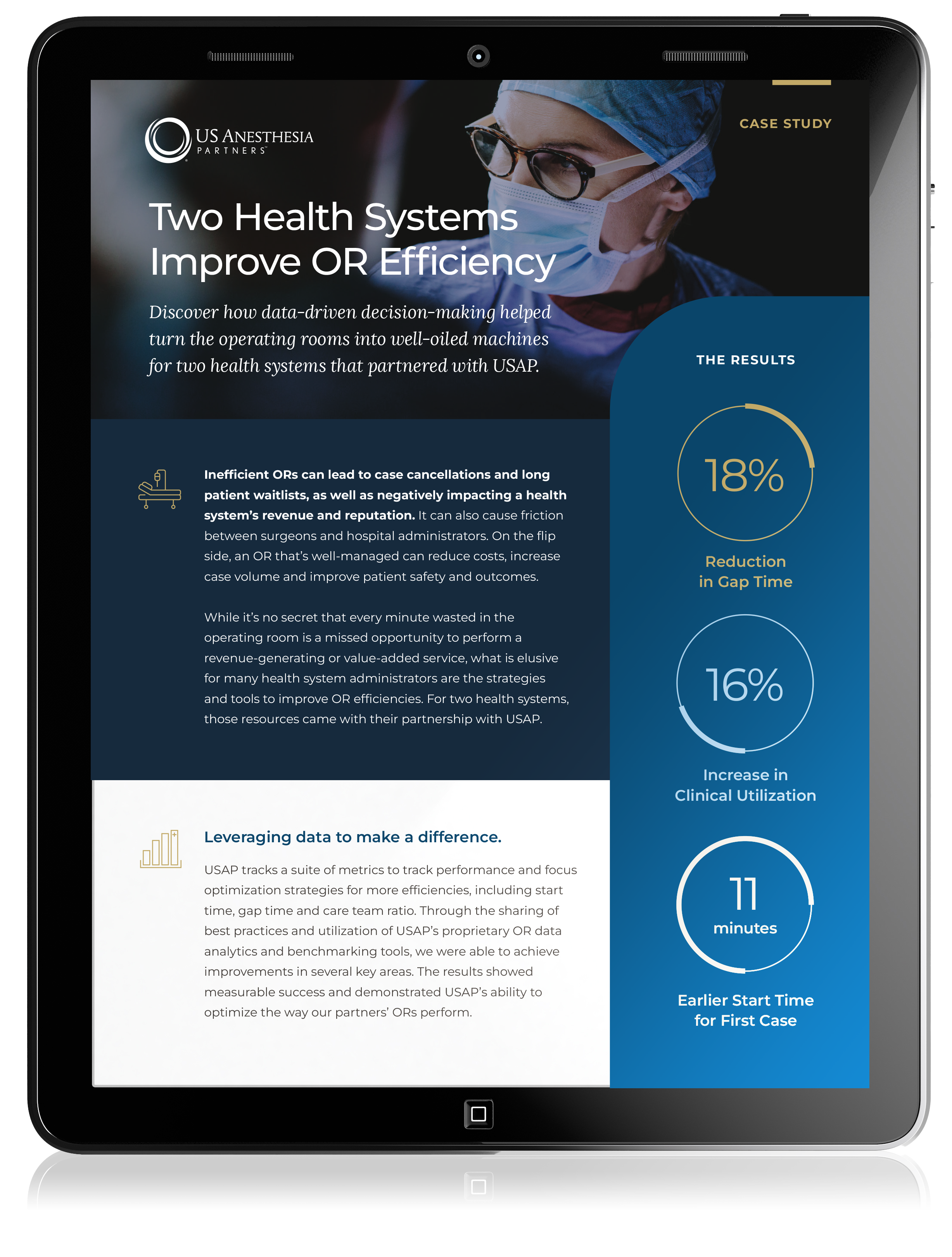 Preview of USAP Guide document within an iPad
